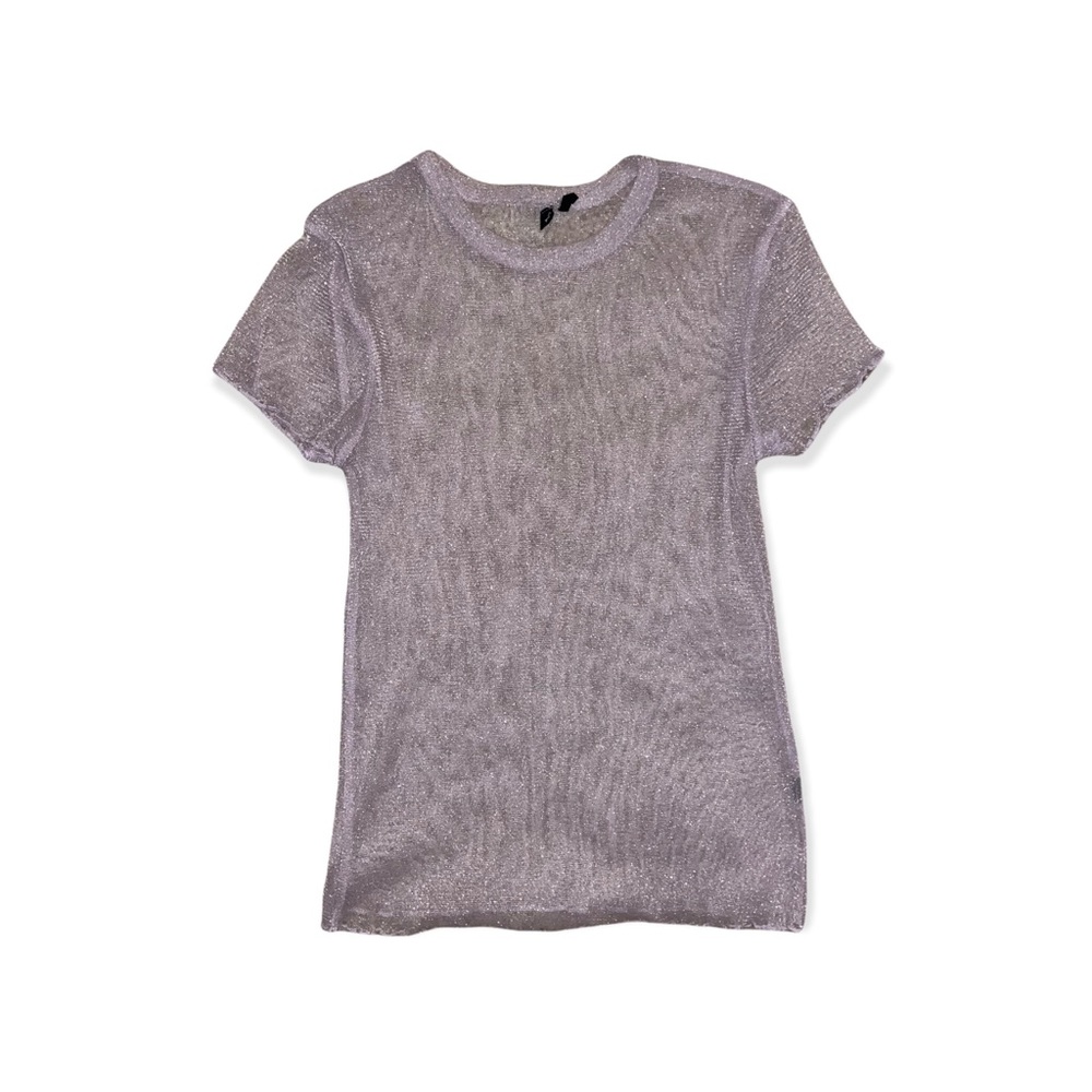 💜SHINY MESH TEE💜